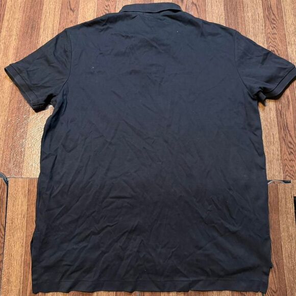Polo Ralph Lauren Black Slim Golf Polo Button Dress Shirt Fits medium - Picture 2 of 5